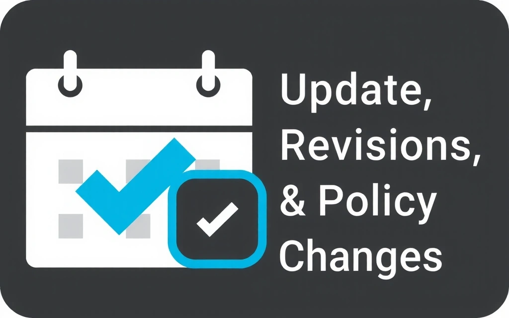 Icona di un calendario con un segno di spunta, che indica un aggiornamento o una revisione.