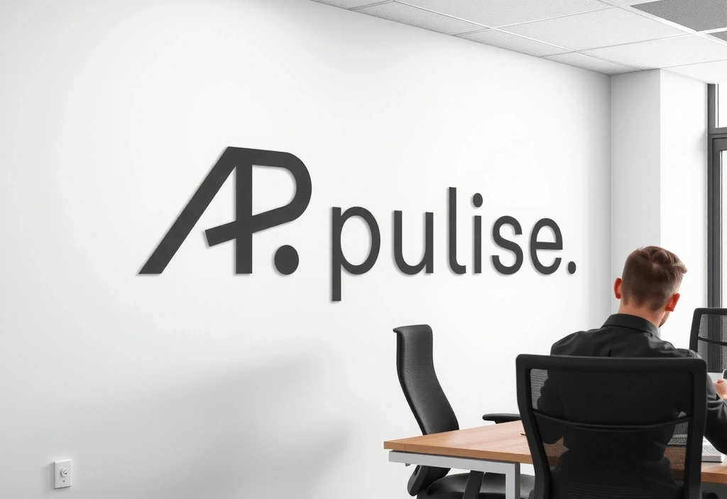 Ufficio moderno con logo Adriatic Pulse